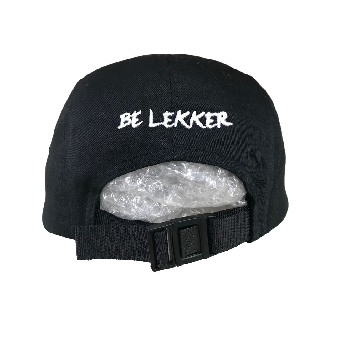 Black 5 Panel Cap - Handlebars