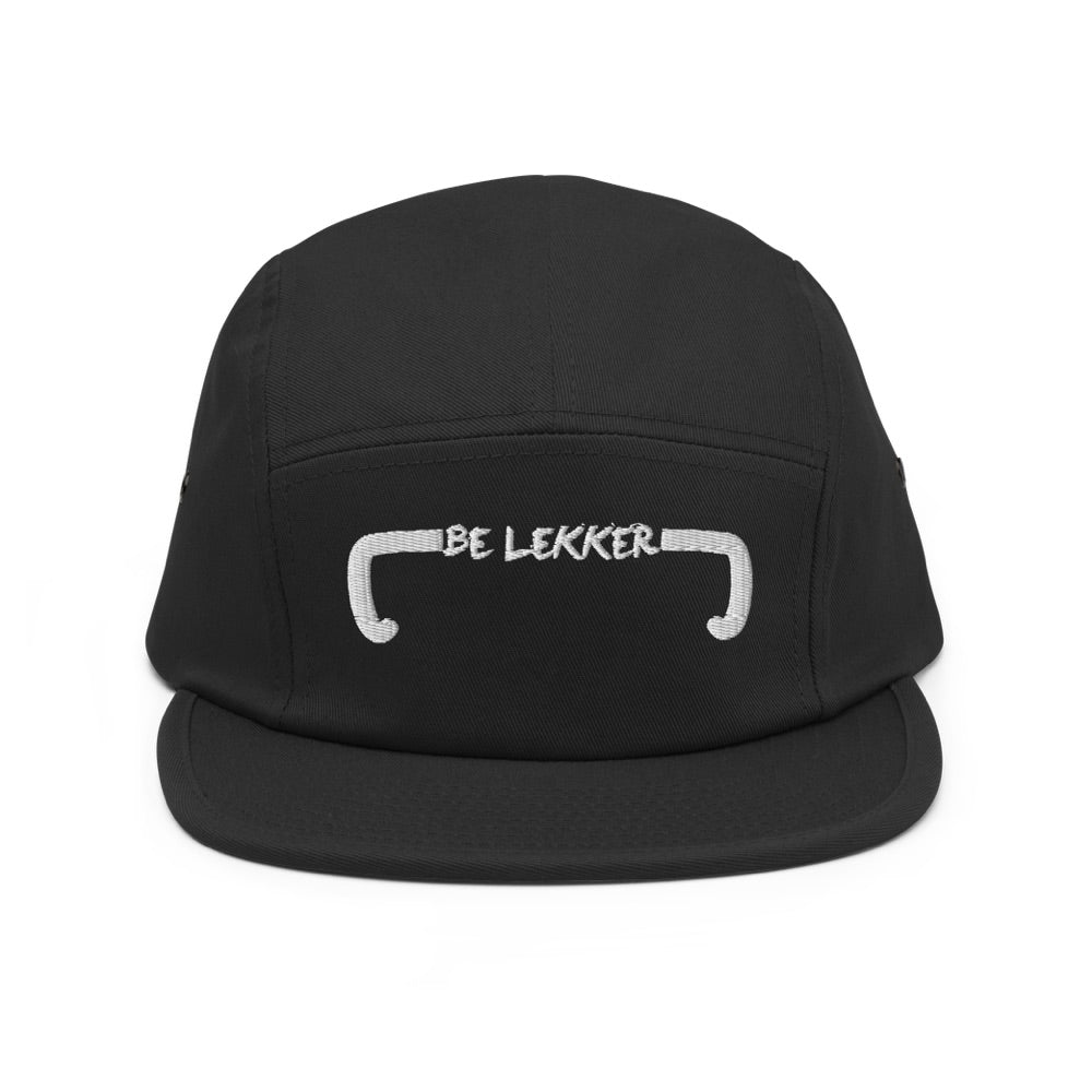 Black 5 Panel Cap - Handlebars