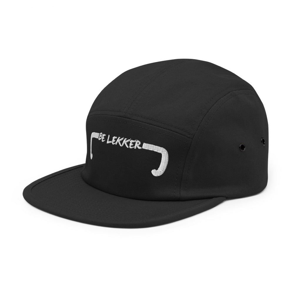Black 5 Panel Cap - Handlebars