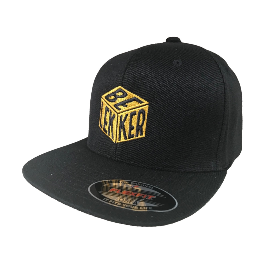 Black Fitted Baseball Cap OSFA Club Hat