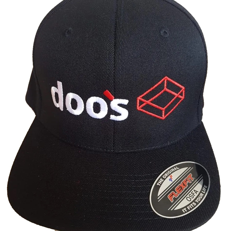 Black Fitted Baseball Cap - Doos