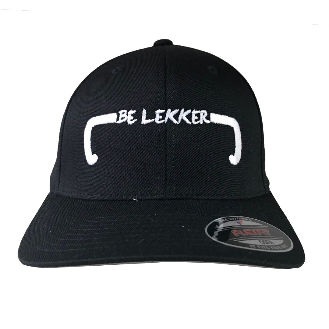 Black Fitted Baseball Cap OSFA- Handlebars