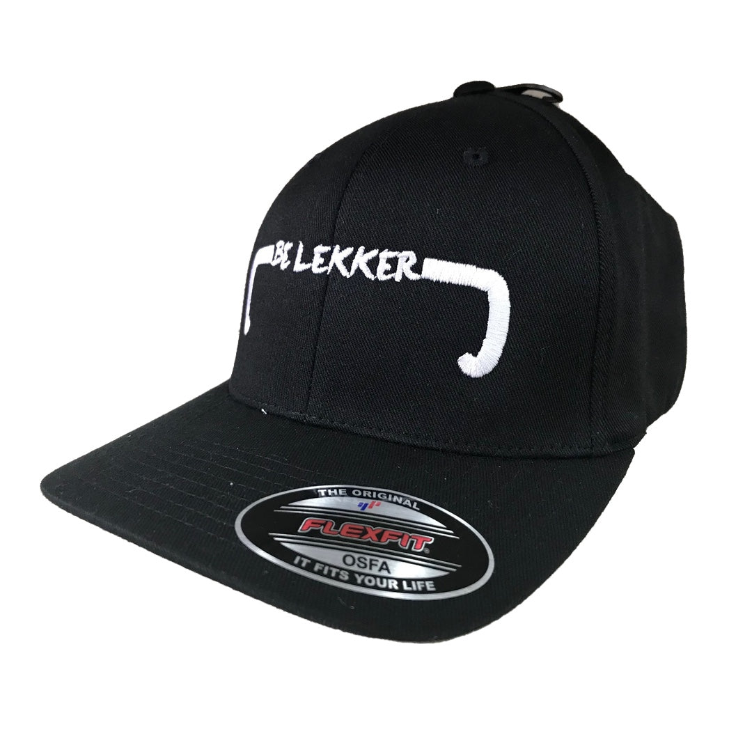 Black Fitted Baseball Cap OSFA- Handlebars