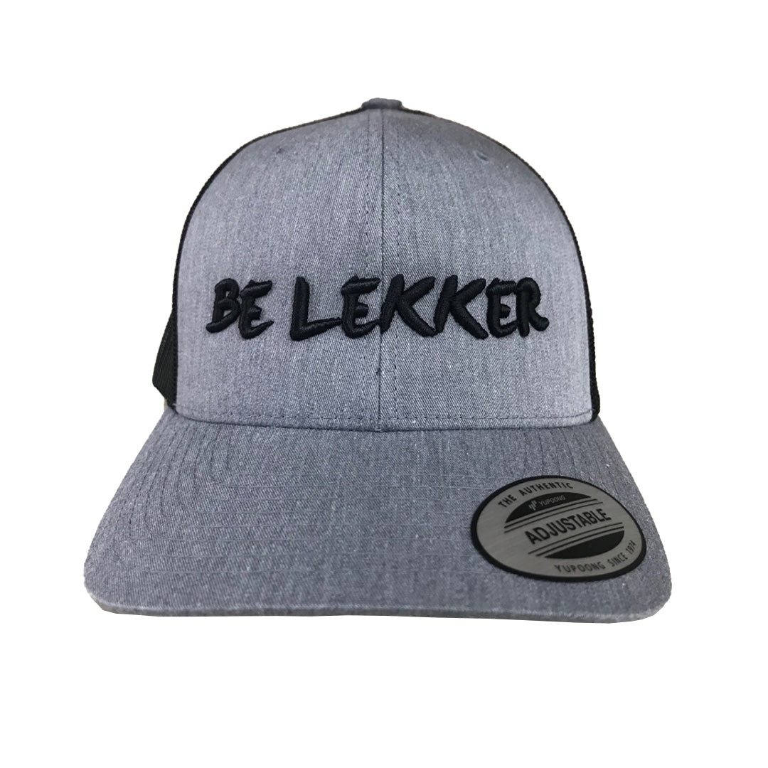 Heather Grey & Black 3D Be Lekker Trucker Cap