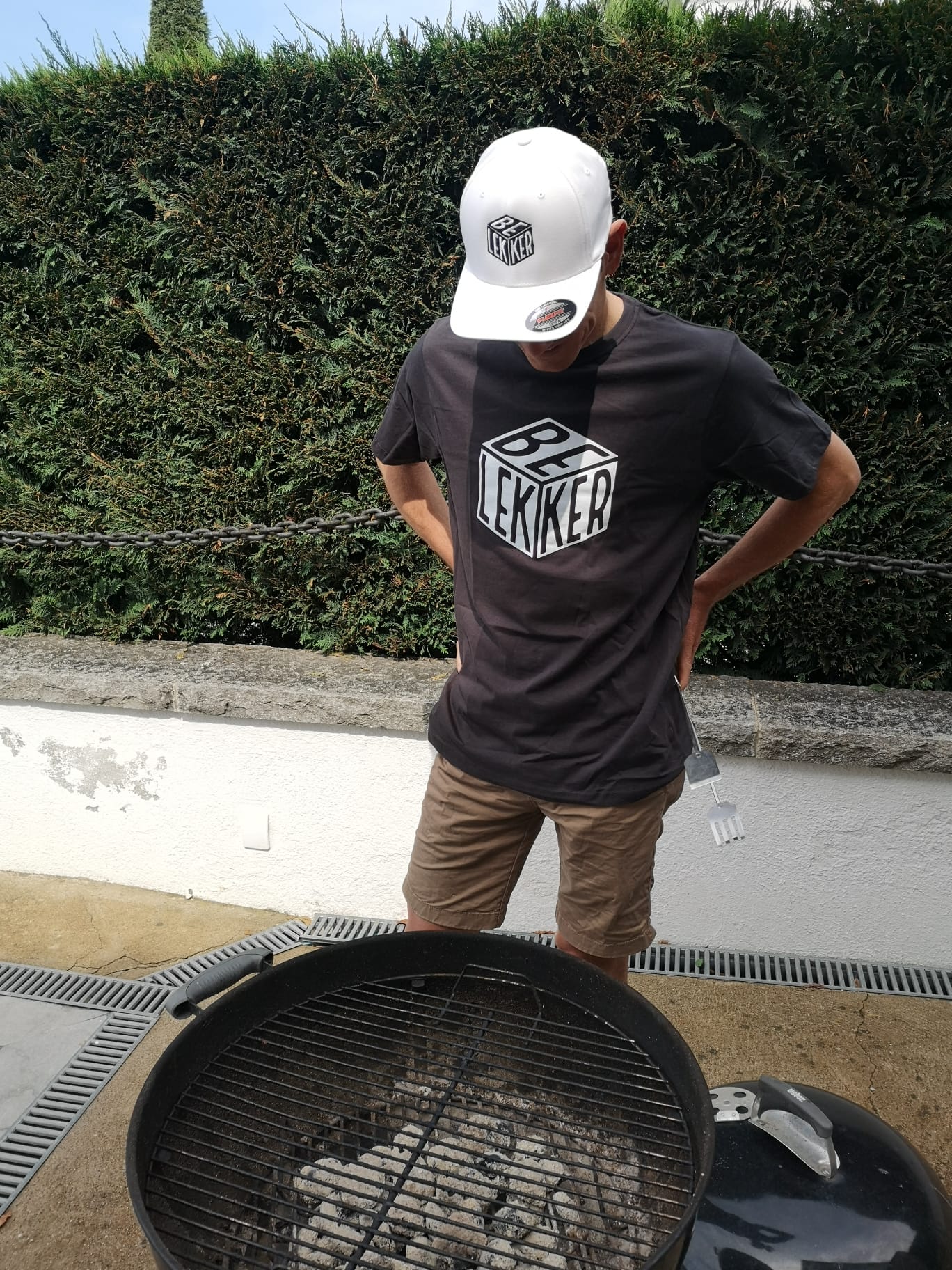 White Fitted Be Lekker Baseball Cap OFSA