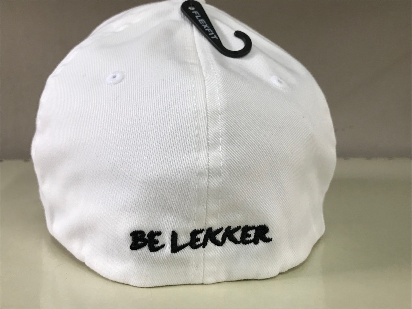 White Fitted 3D Be Lekker Baseball Cap OFSA
