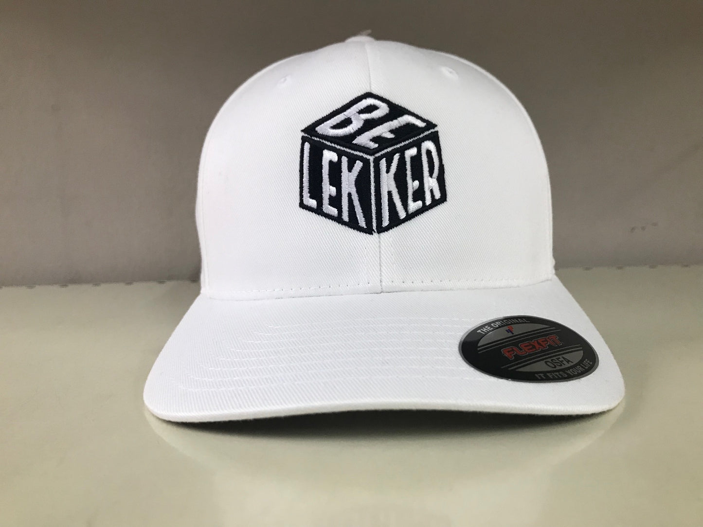 White Fitted Be Lekker Baseball Cap OFSA