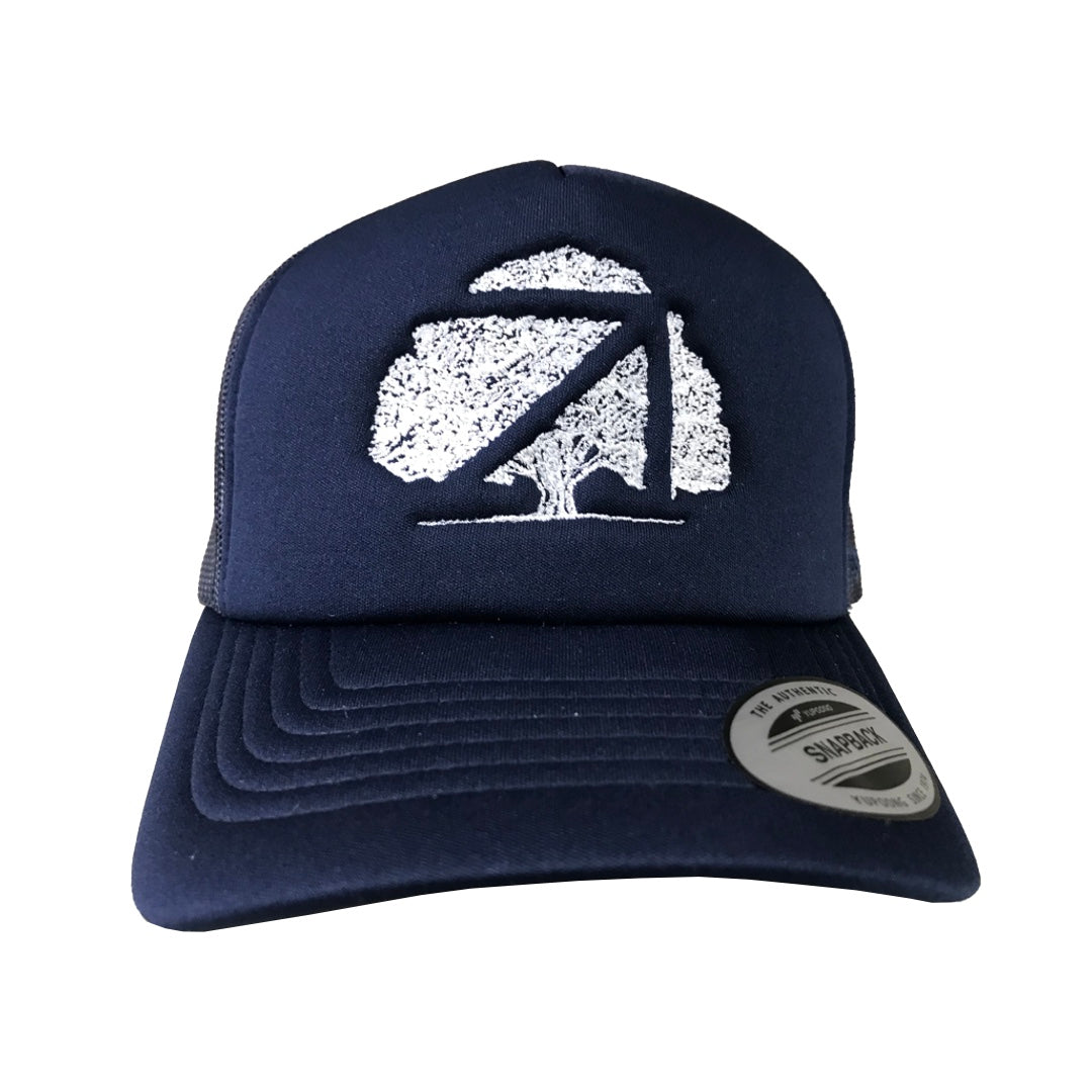 Navy Foam Trucker Cap - Okes Family Tree