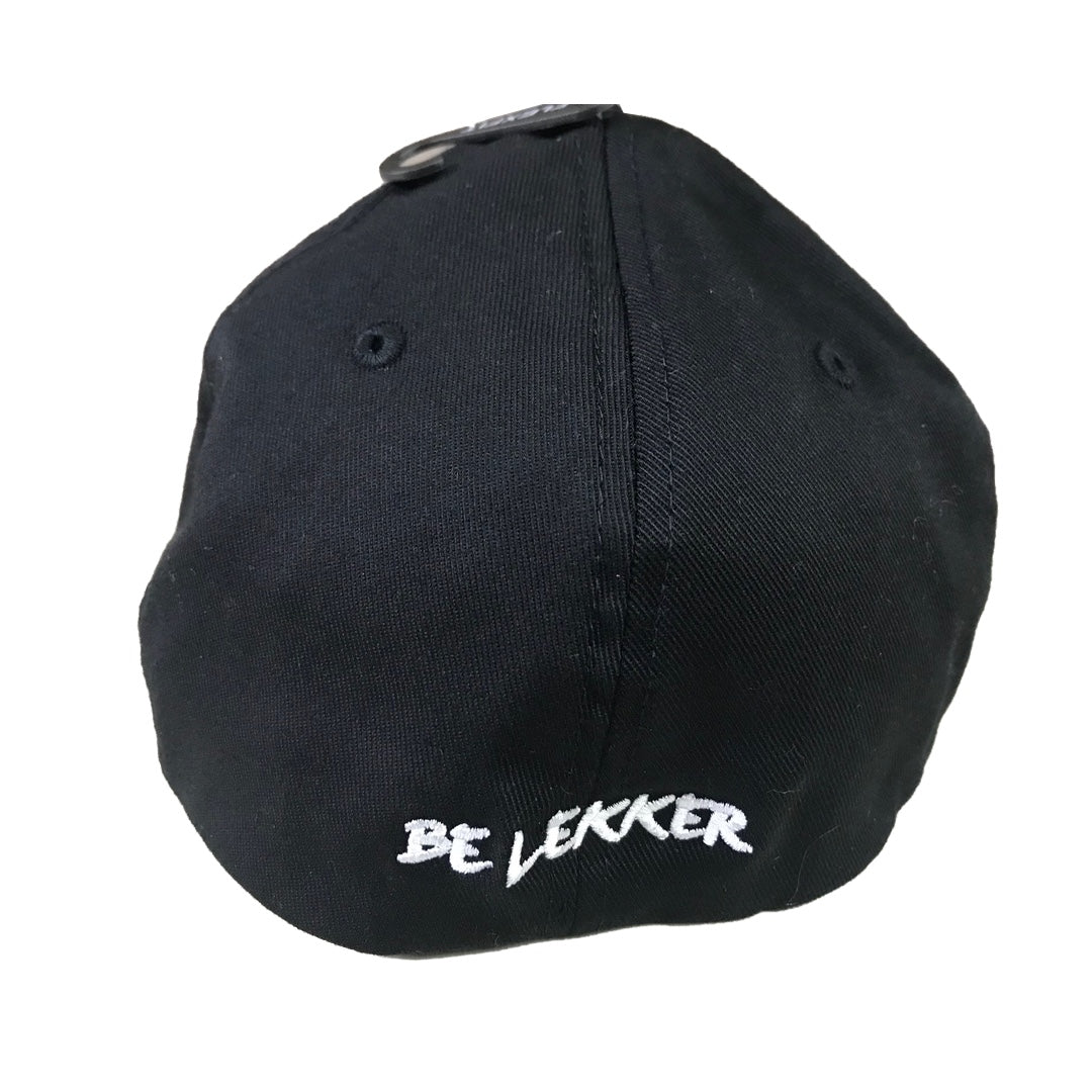 Black Fitted Baseball Cap L/XL- Handlebar