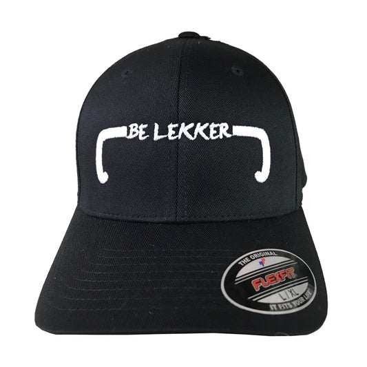 Black Fitted Baseball Cap L/XL- Handlebar